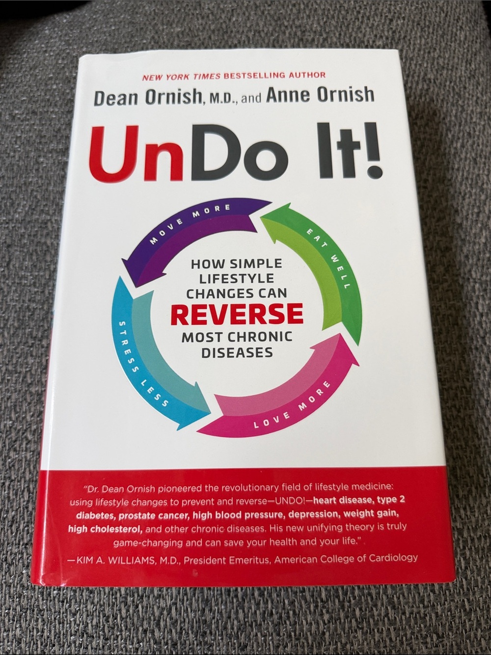 Dean Ornish "UnDo It!" - White Cover Lifestyle Book
